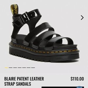 New Dr. Martens Blaire Patent leather size 7 never used